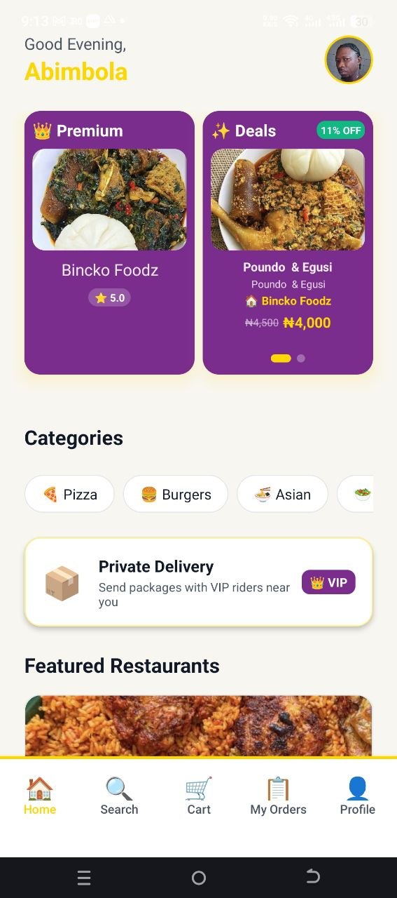 Choppingz home — restaurants and categories